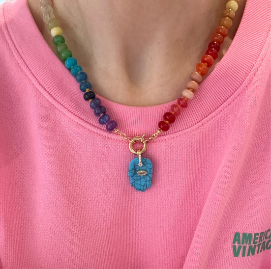 Rainbow Crystal Necklace