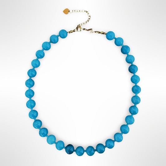 Apatite 8mm Bead Necklace