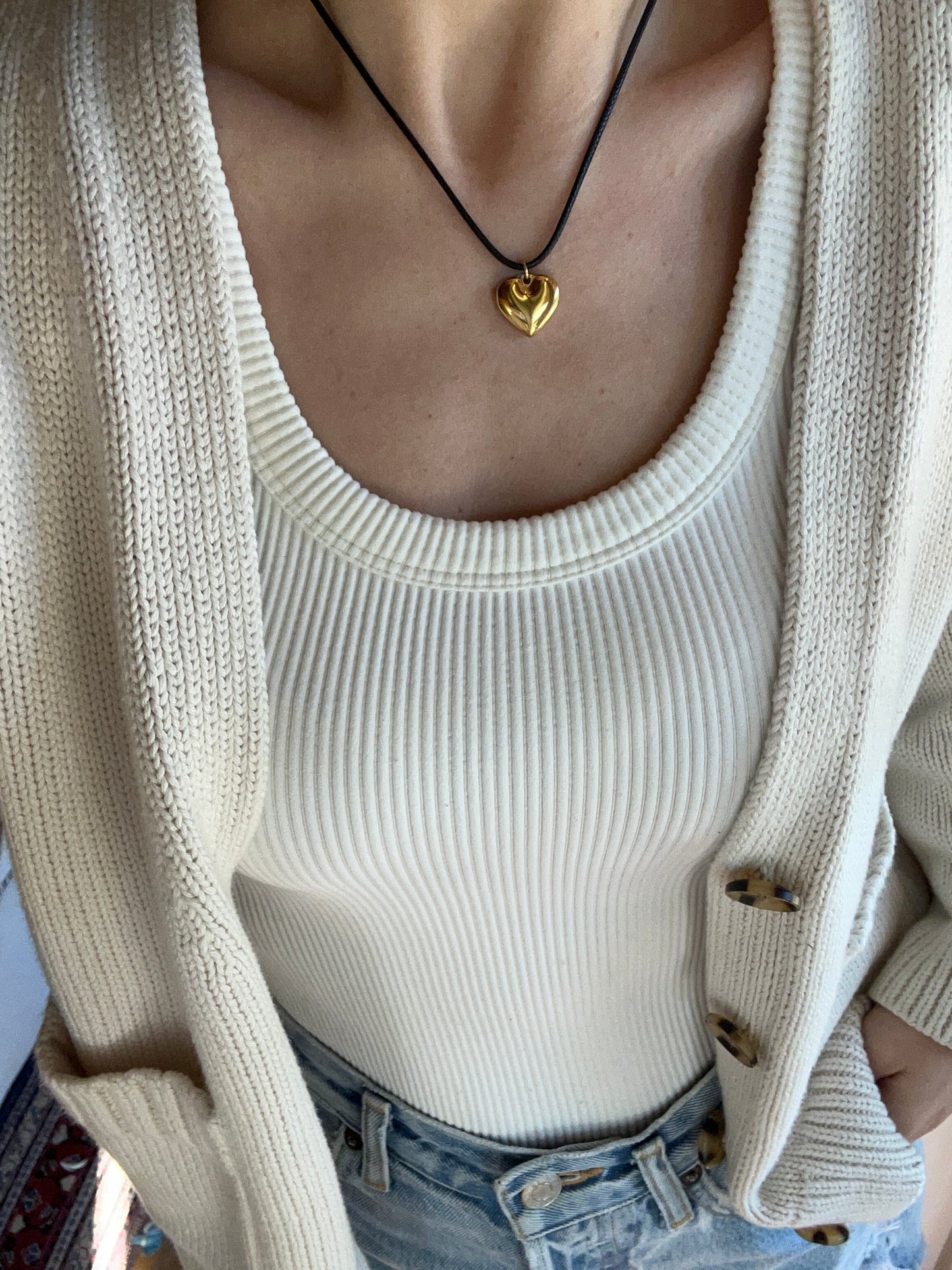 Puffy Heart on Cord