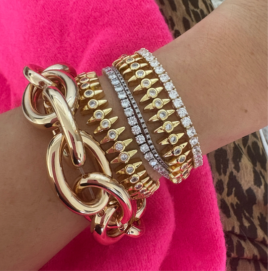 Chain Chain Stretch Bangle