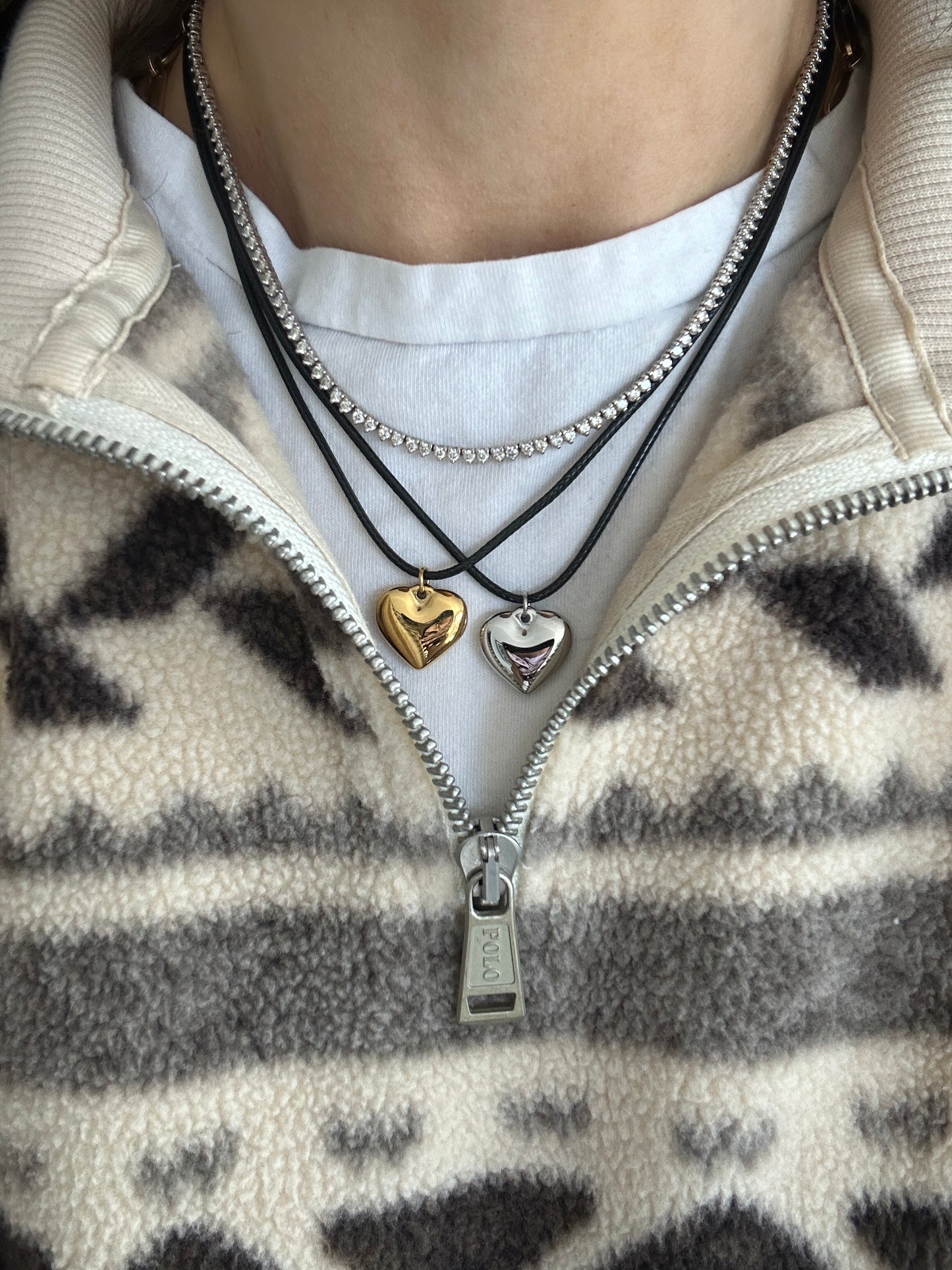 Puffy Heart on Cord