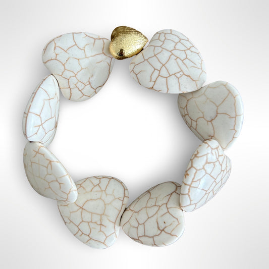 Sedona Heart Bracelet White Turquoise