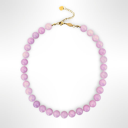 Rose Quartz 8mm Beaded Necklace