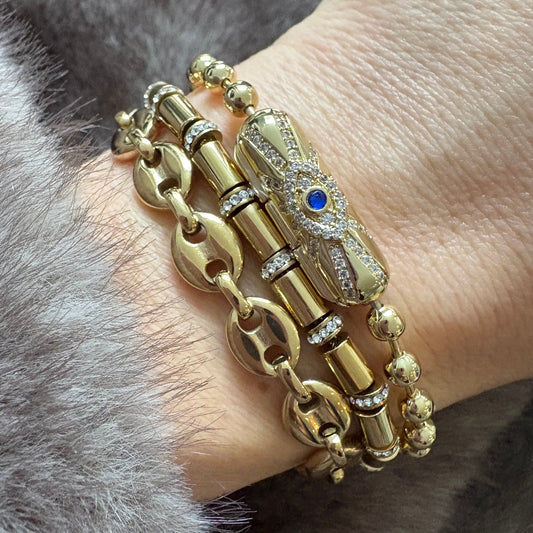 Pavé Tube Bracelet