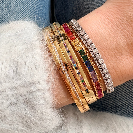 Pavé Channel Bangle