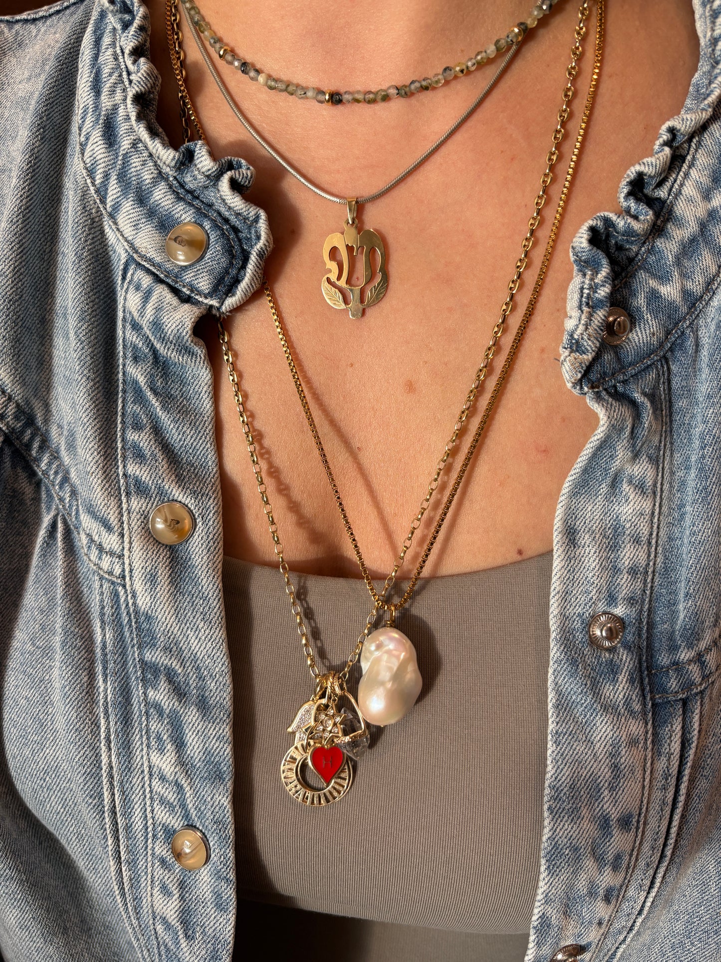 Baroque Pearl Pendant Necklace