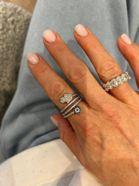 Triple Wrap Hamsa Ring
