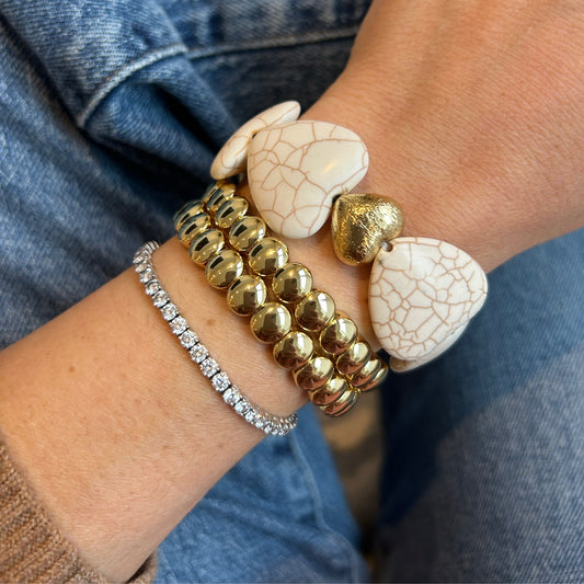 Sedona Heart Bracelet White Turquoise