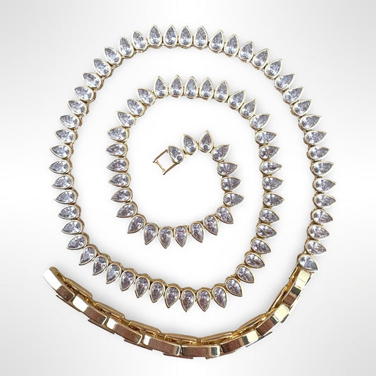 Teardrop Tennis Necklace