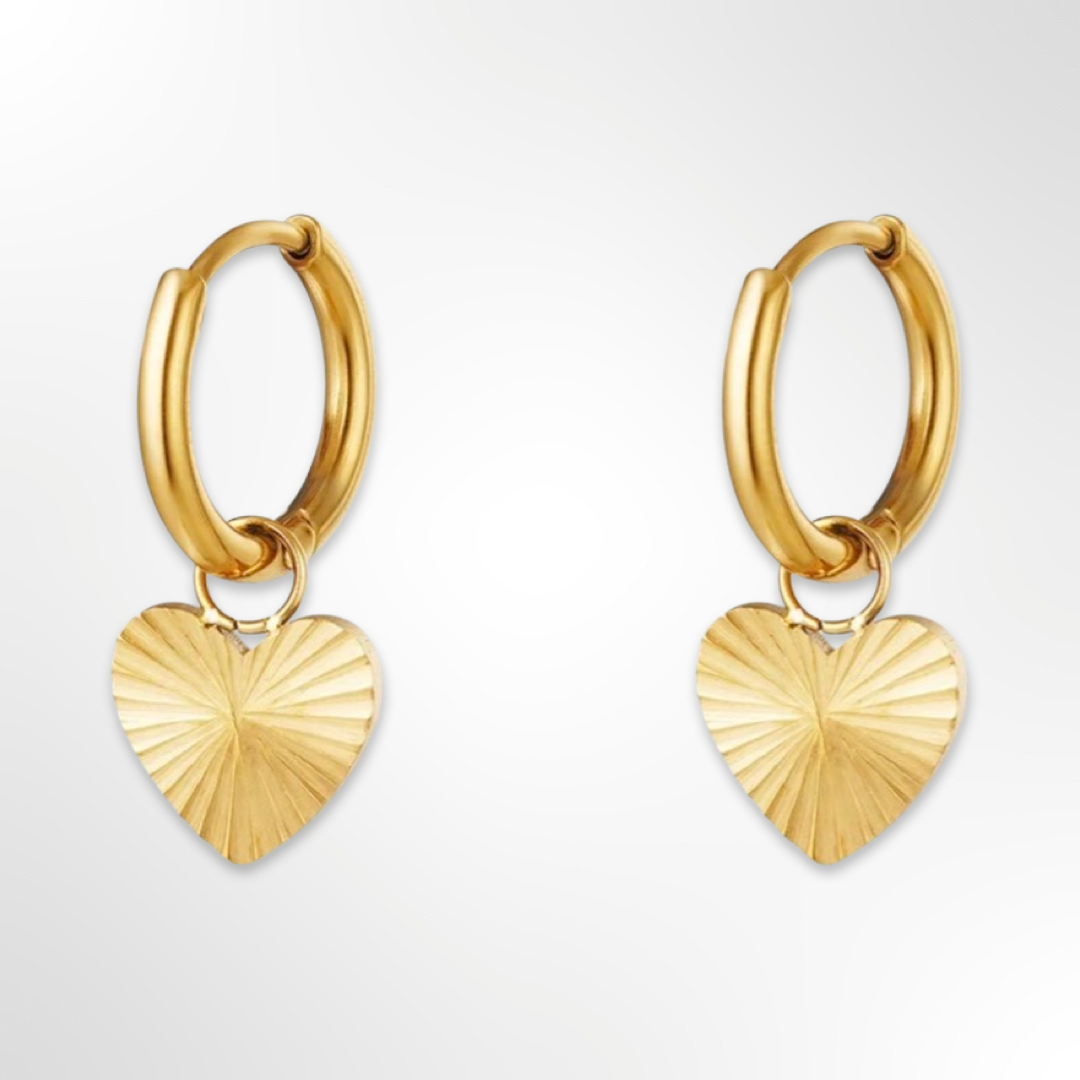 Wavy Heart Earrings