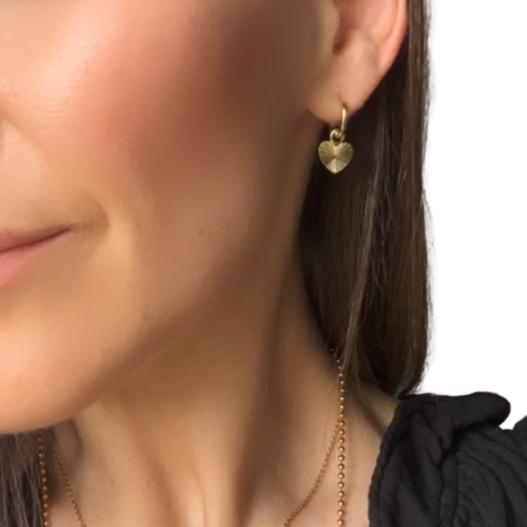 Wavy Heart Earrings