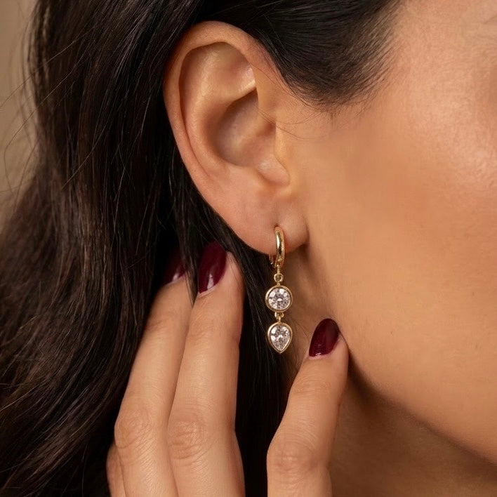 Fancy Shape Drop Earring