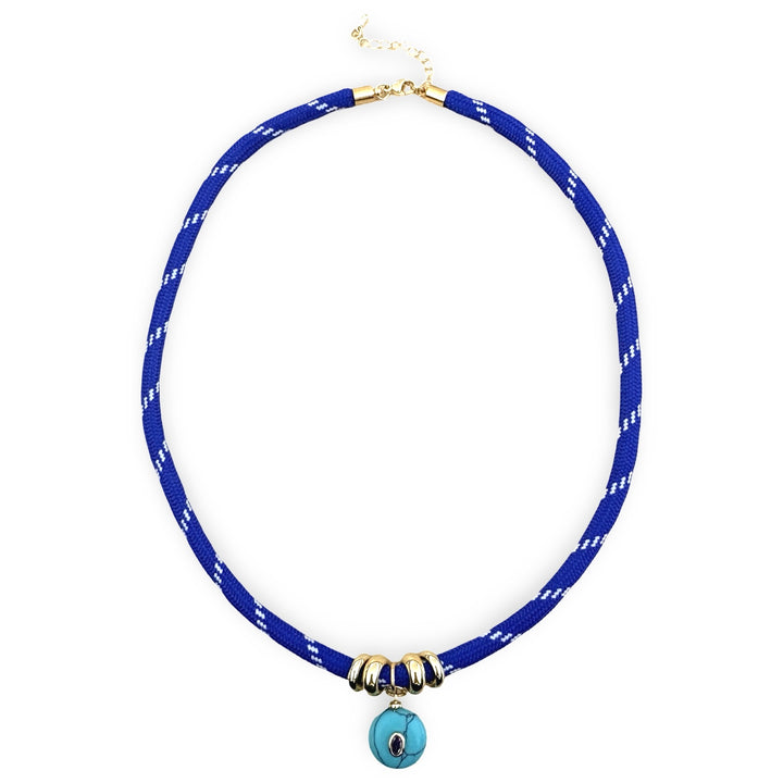 Cord Necklace with Turquoise