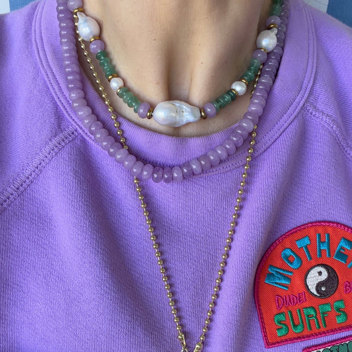 Crystal and Pearl Choker