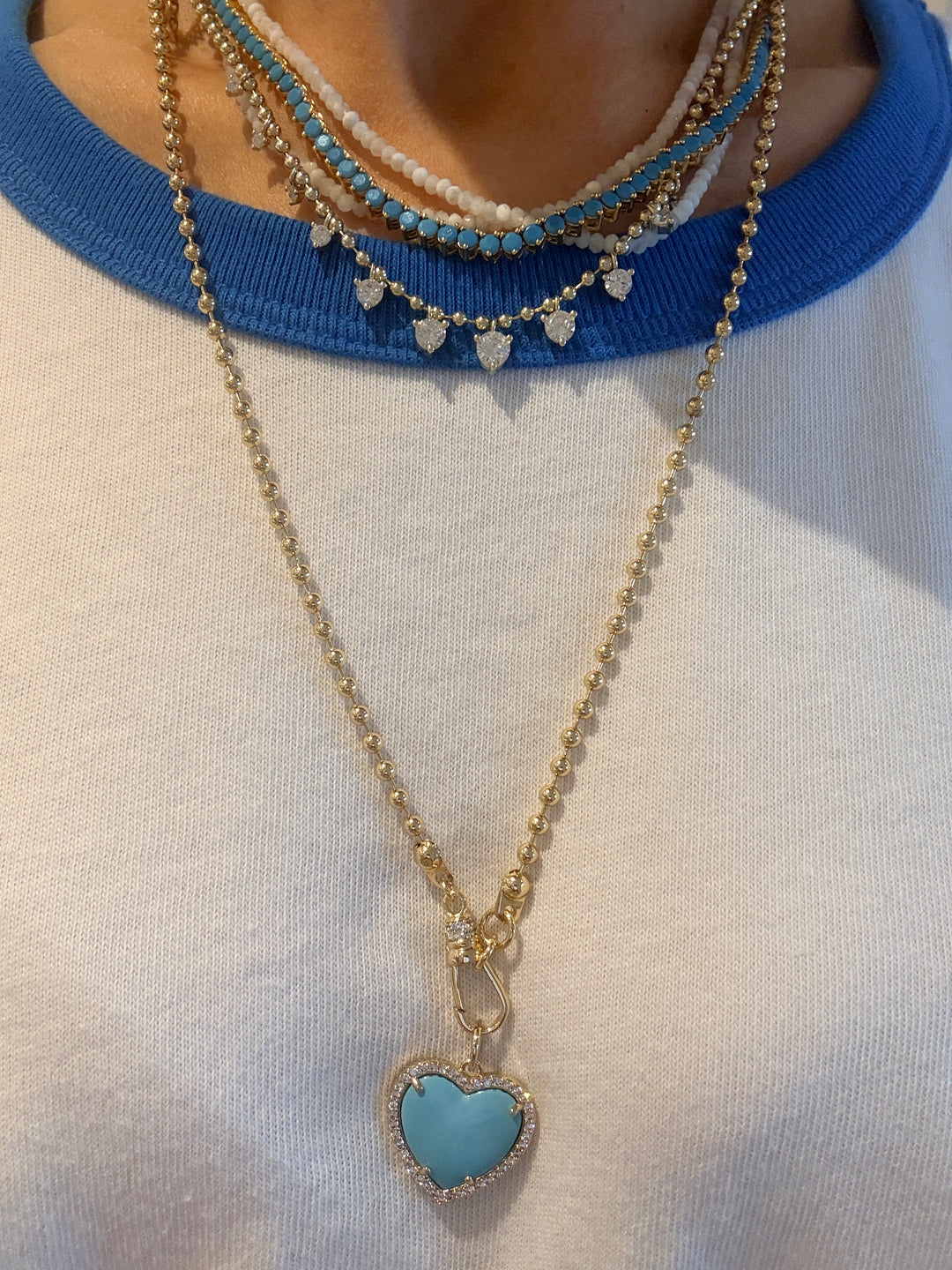 Turquoise Tennis Necklace