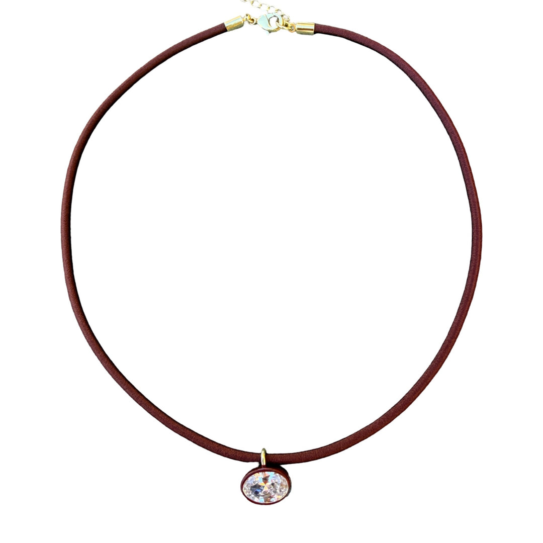 Stretch Necklace with Oval