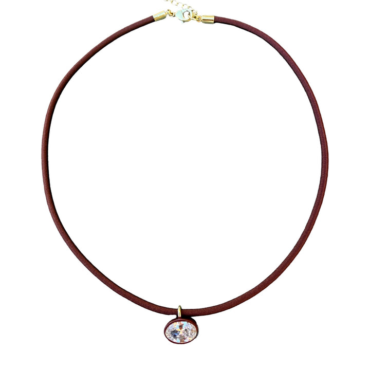 Stretch Necklace with Oval