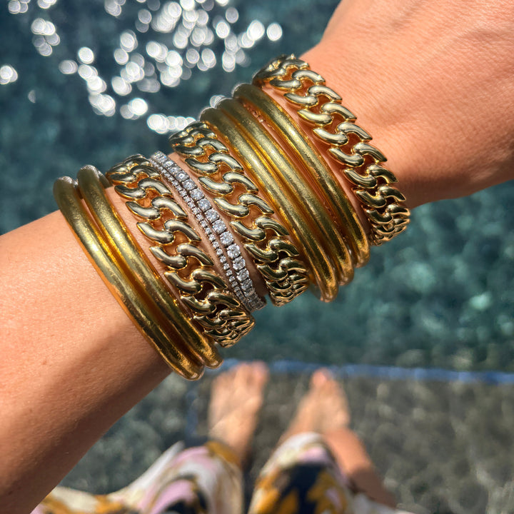 Gold Leaf Resin Bangle
