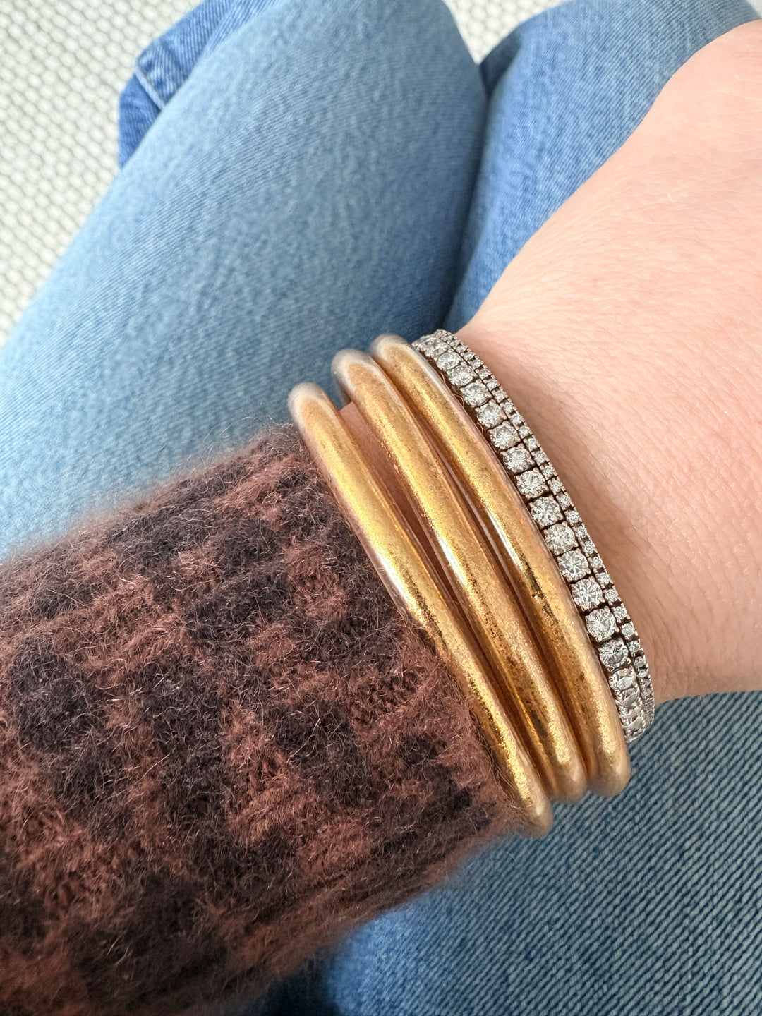 Gold Leaf Resin Bangle