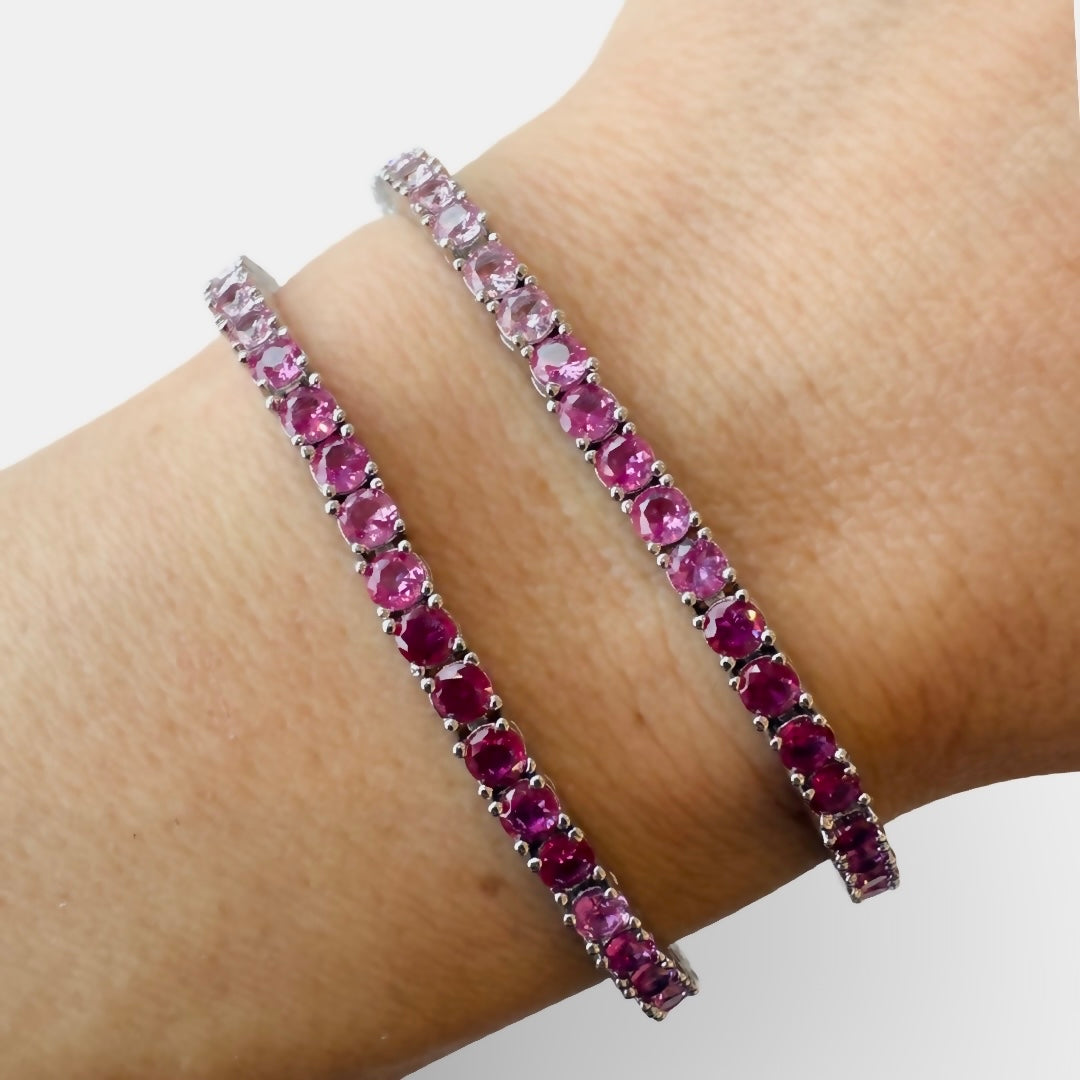 Pink Ombré Tennis Bracelet