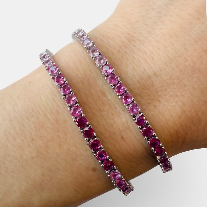 Pink Ombré Tennis Bracelet