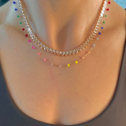 Teardrop Tennis Necklace