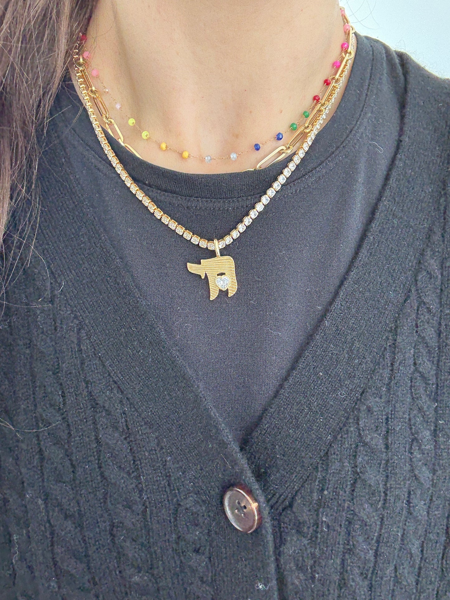 Floating Rainbow Necklace