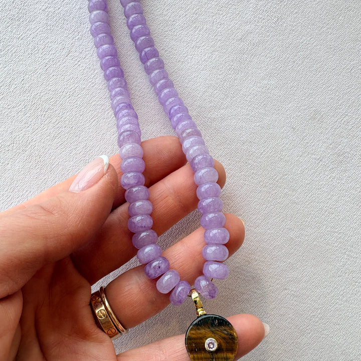 Lavender Jade Necklace