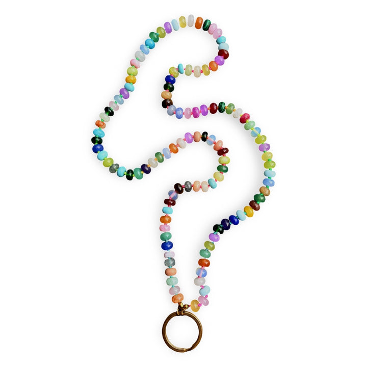 Multi Colour Crystal Lanyard
