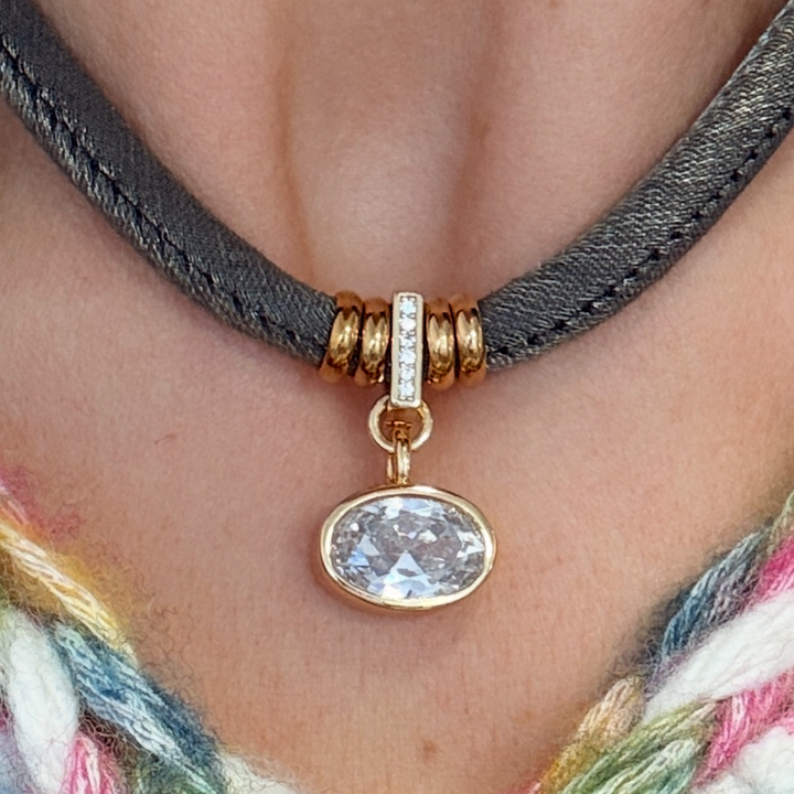 Soft Puffy Cord Necklace