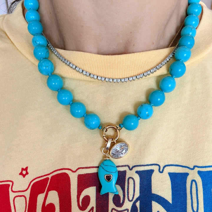 Turquoise Bead Necklace
