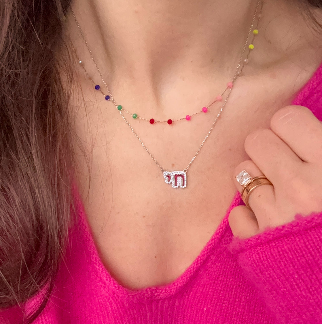 Floating Rainbow Necklace