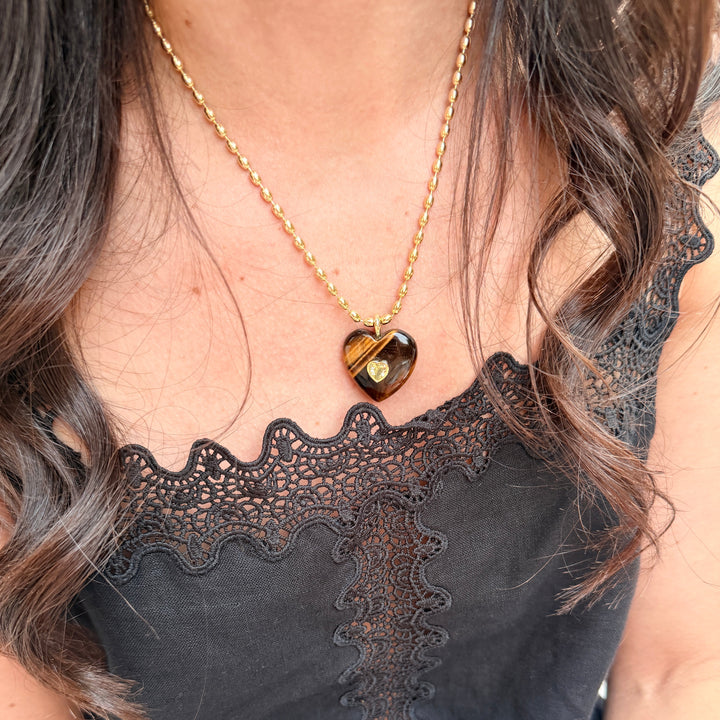 Gold Rice shaple Beads Link Adjustable Necklace, Sku