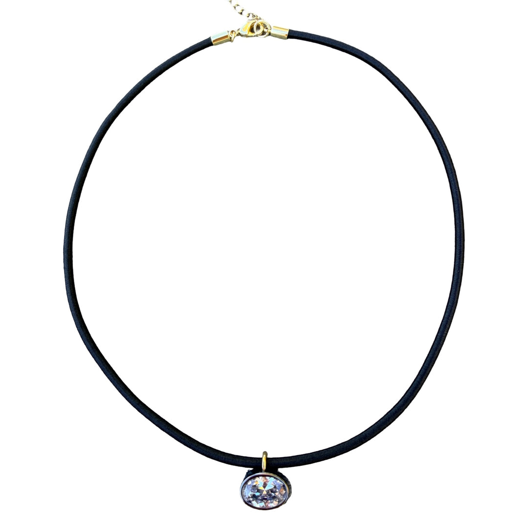 Stretch Necklace with Oval