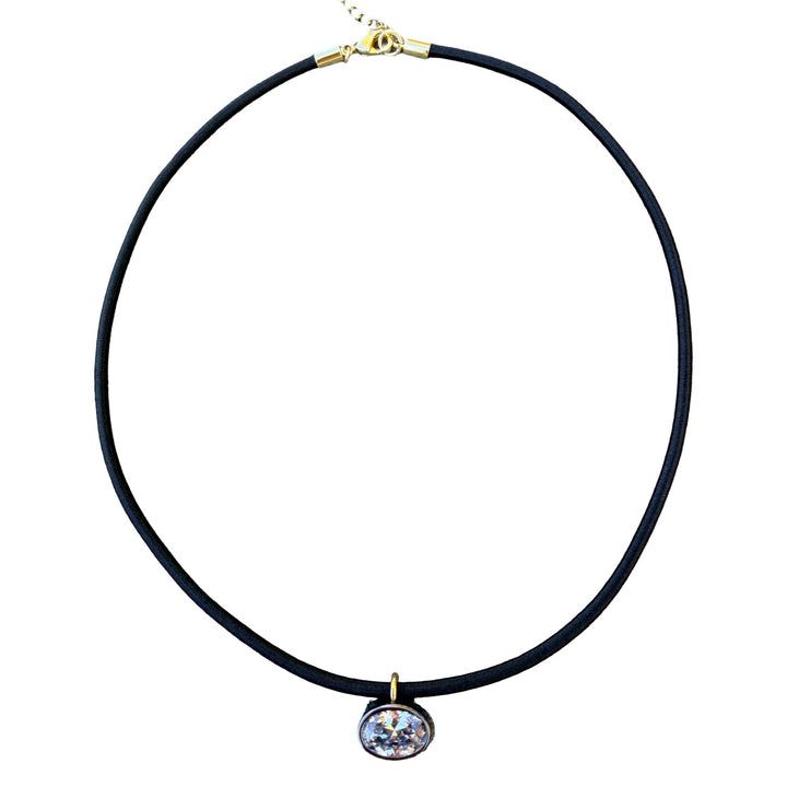 Stretch Necklace with Oval