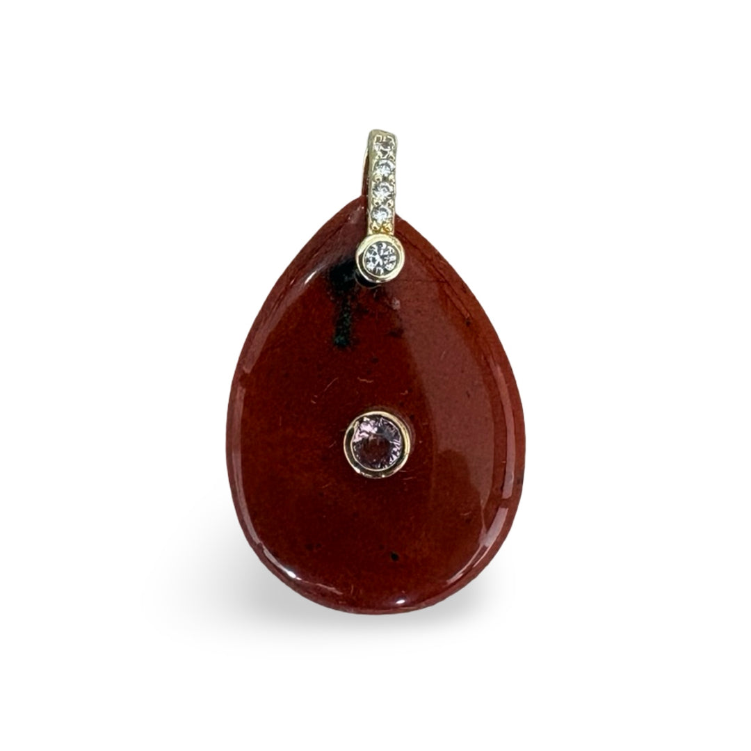 Tear Drop Gemstone Pendant