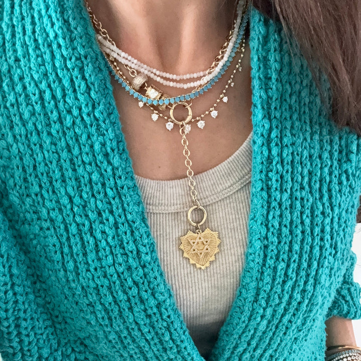 Turquoise Tennis Necklace