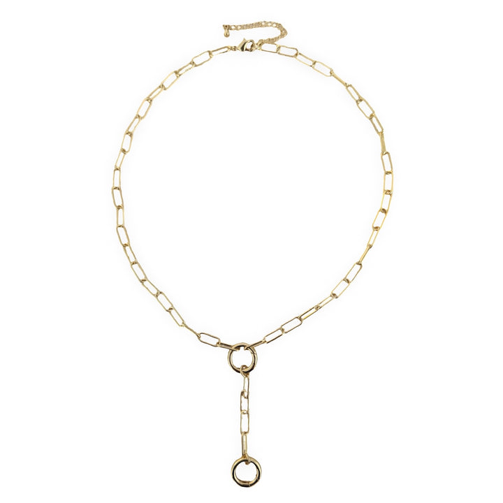 Paperclip Lariat Necklace