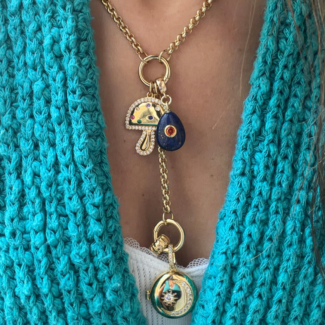 Limited Edition Lariat - Mushroom and Locket