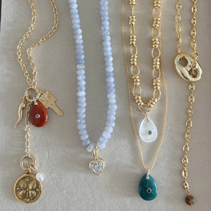 Grey Chalcedony Necklace