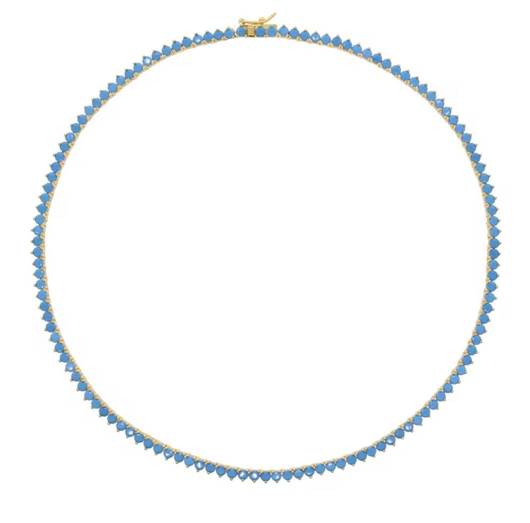 Turquoise Tennis Necklace
