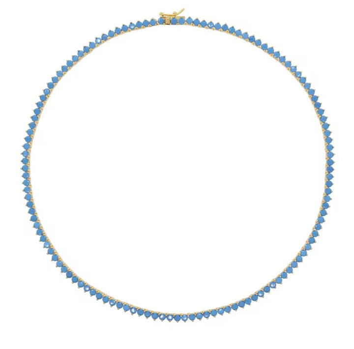 Turquoise Tennis Necklace
