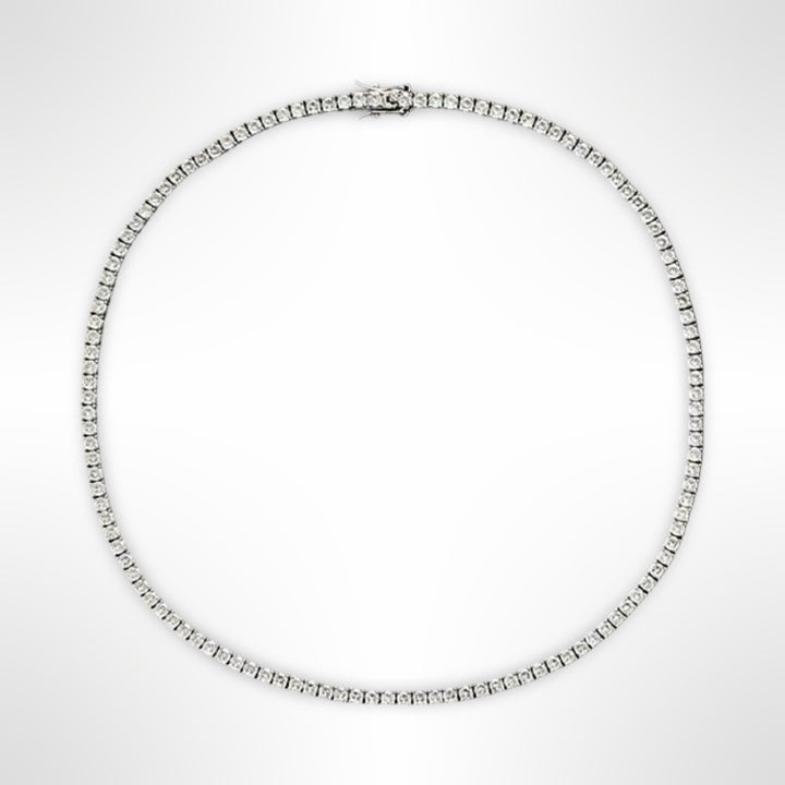 4 Prong Tennis Necklace