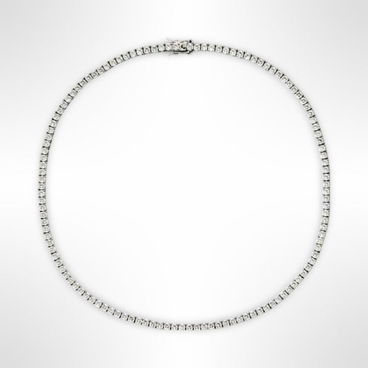 4 Prong Tennis Necklace