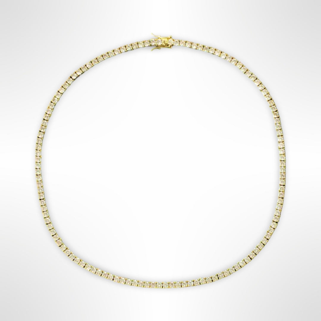 4 Prong Tennis Necklace