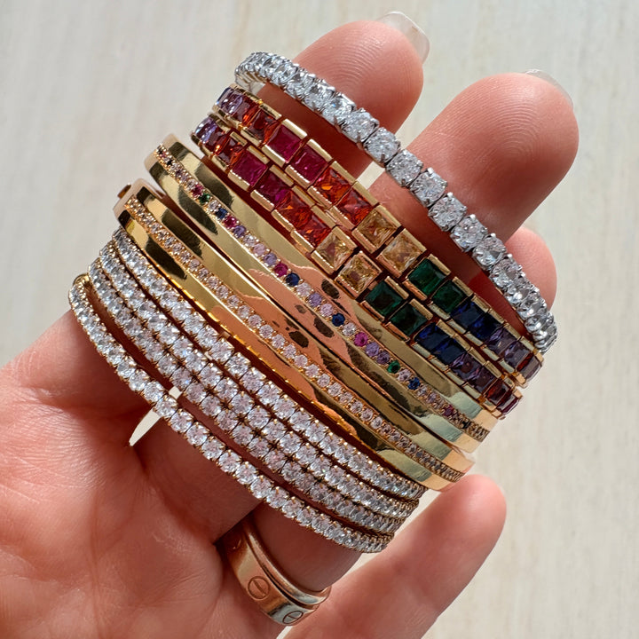 Princess Rainbow Tennis Bracelet