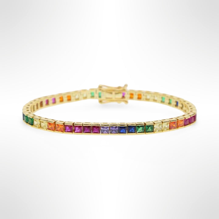 Princess Rainbow Tennis Bracelet