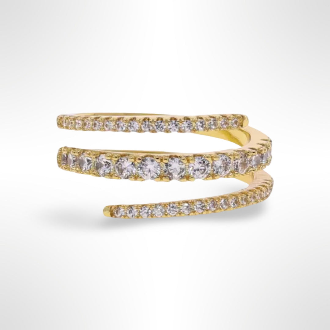 Pavé Coil Ring