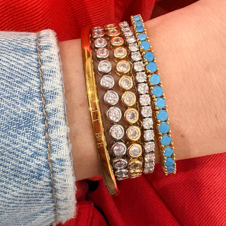 Round Bezel Tennis Bracelet
