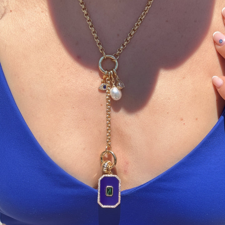 Lapis Dog Tag Pendant
